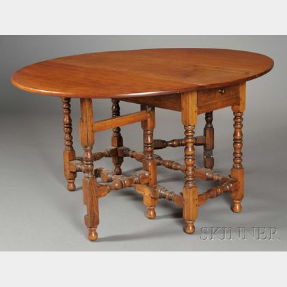 Cherry and Oak Gate-leg Table