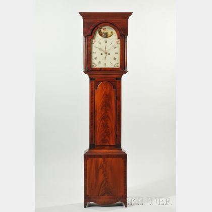 Scottish Mahogany Tall Clock