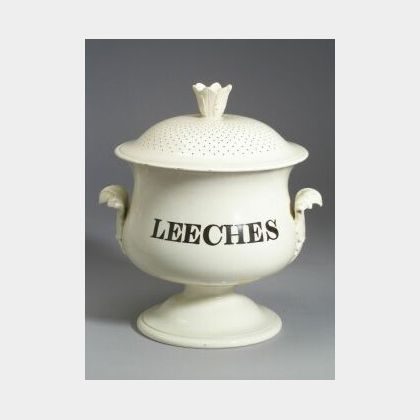 Creamware Leech Jar