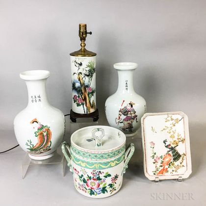 Five Pieces of Asian Porcelain