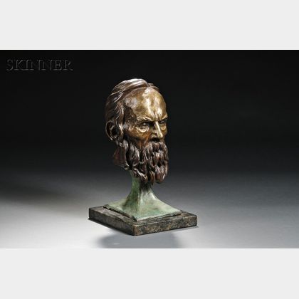 Franco/American School, 20th Century Head of a Bearded Man, Possibly Victor Hugo