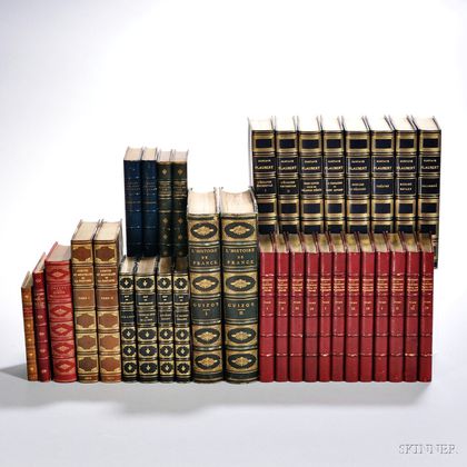 Decorative Bindings, Sets, Works in French, Thirty-five Volumes.