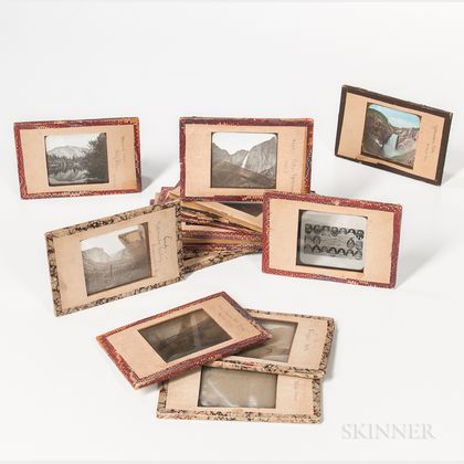 Sixteen American National Parks and Monuments Magic Lantern Slides