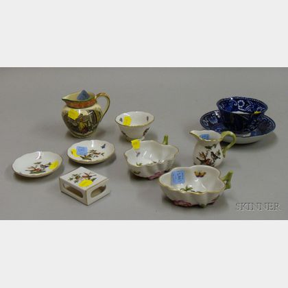 Ten Pieces of Porcelain Tableware