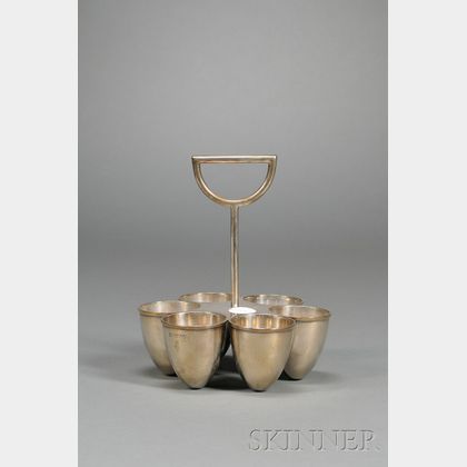 Silver Egg Cup Stand
