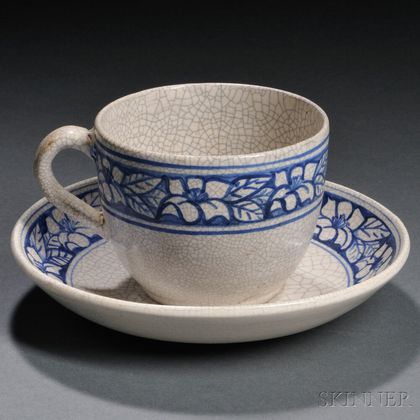 Dedham Pottery Cup and Saucer