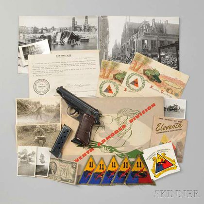 Walther PP with Bring Back Papers and Other Memorabilia