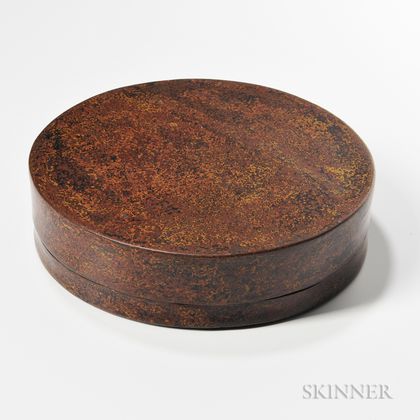 Mottled Brown Lacquer Box