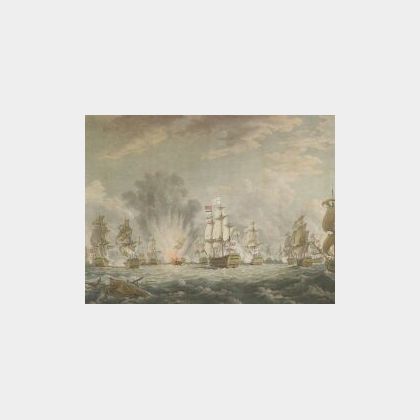 John Boydell, publisher (British, 1719-1804) After Richard Paton (British, 1717-179 ...The Defeat of the Squadron of Spanish Ships