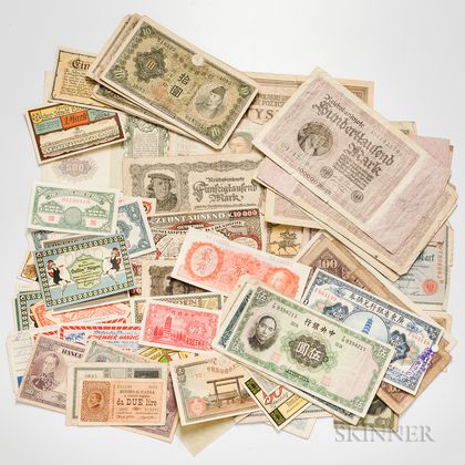 Large Group of World Currency