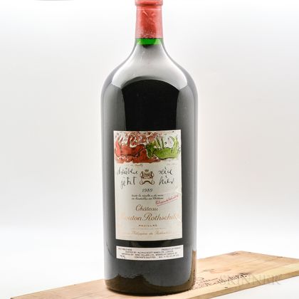 Chateau Mouton Rothschild 1989, 1 6 liter bottle 