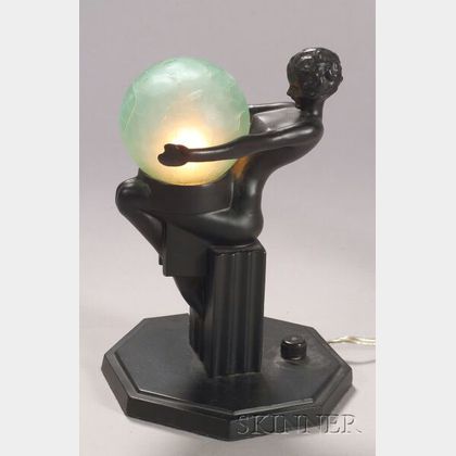 Frankart Nude Figural Table Lamp