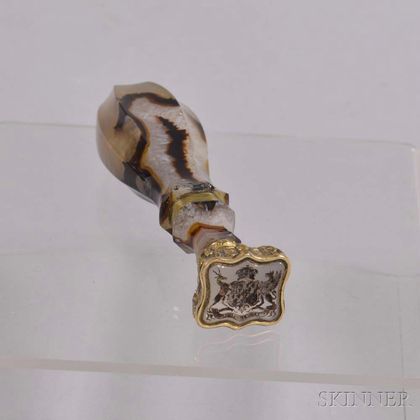Agate and Bronze Seal