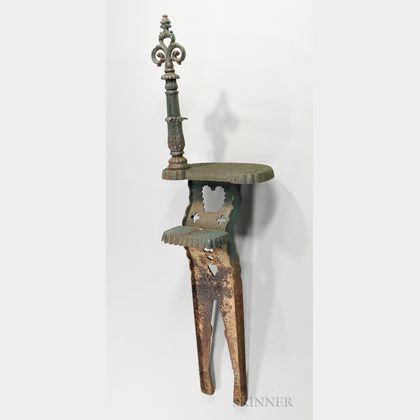 Cast Iron Carriage Step and Hitching Post