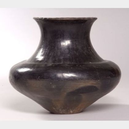 Southwest Blackware Pottery Jar