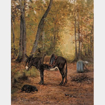 Juliette Peyrol Bonheur (French, 1830-1891) Gathering Kindling Wood