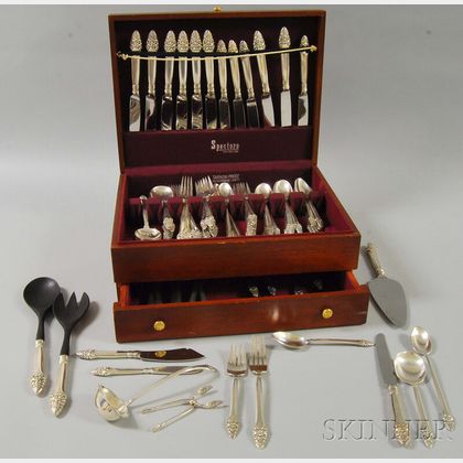Extensive Gorham "Sovereign" Sterling Silver Partial Flatware Service for Eight