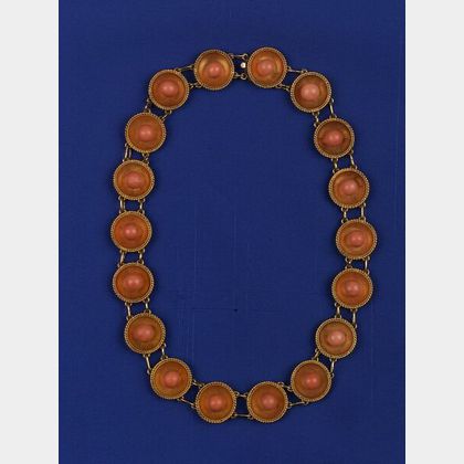 Victorian 18kt Gold and Coral Necklace