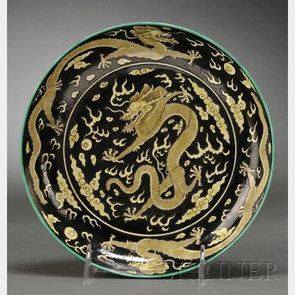 Porcelain Dragon Dish