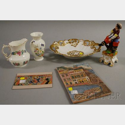 Six European Porcelain and Ceramic Items