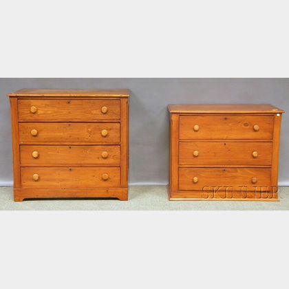 Two Pine Cottage Chest of Drawers