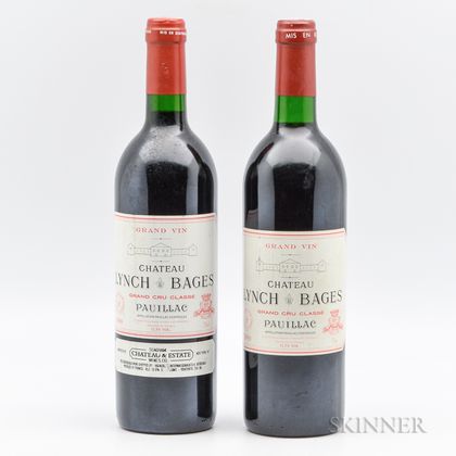Chateau Lynch Bages 1990, 2 bottles 