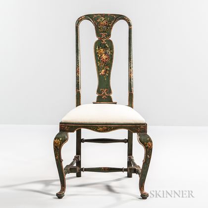 Polychrome Painted Side Chair