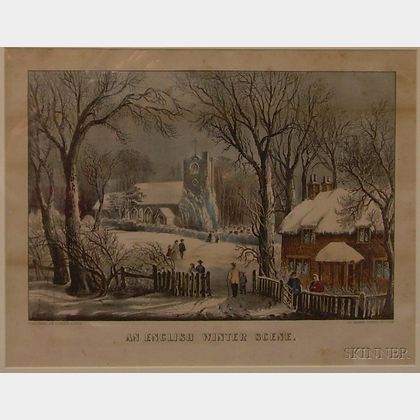Currier & Ives, publishers (American, 1857-1907) AN ENGLISH WINTER SCENE.