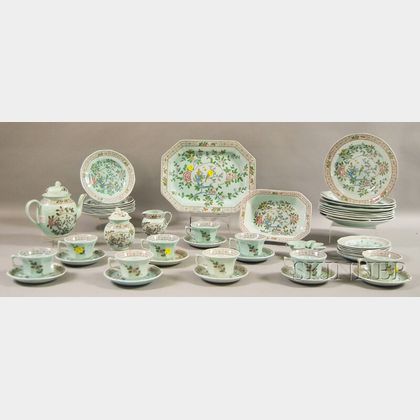 Approximately Forty-nine Pieces of Adams Calyx Ware "Singapore" Ironstone Dinnerware