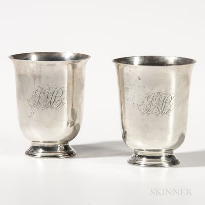 Pair of Silver Beakers