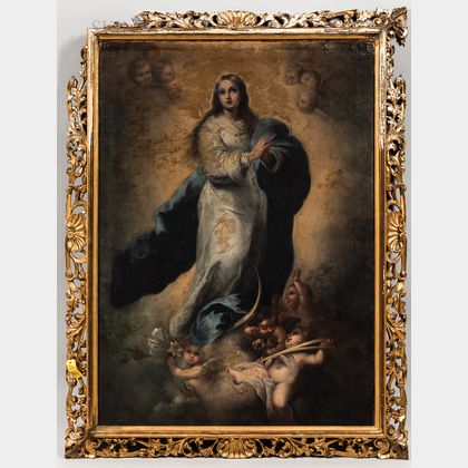 After Bartolomé Esteban Murillo (Spanish, 1618-1682) Copy of The Immaculate Conception of El Escorial