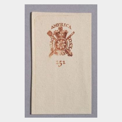 British 1765 Tax Stamp. 