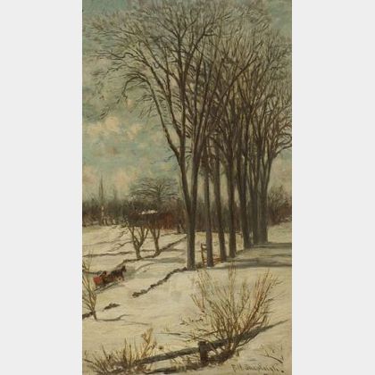 Frank Henry Shapleigh (American, 1842-1906) Winter, Lebanon, Maine