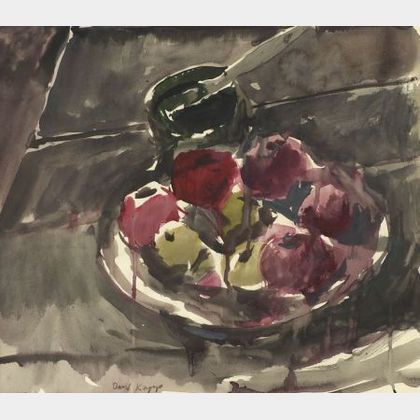 David Kapp (American, b. 1953) Still Life with Apples.