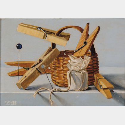 Claude Lepape (French, b. 1913) Clothespins and Basket