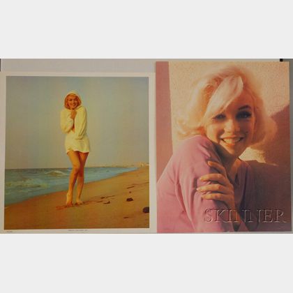 After George Barris (American, b. 1928) Two Images of Marilyn Monroe: Head Shot