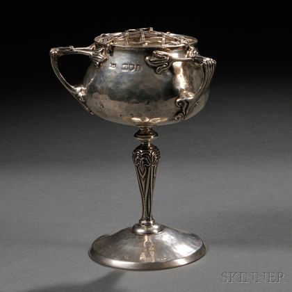 George V Arts & Crafts Sterling Silver Vase
