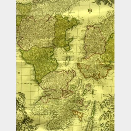 Framed Map of England, Scotland, and Ireland