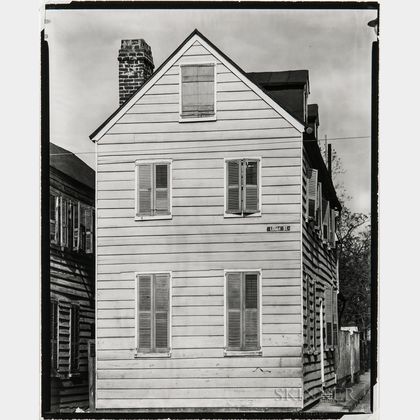 Walker Evans (American, 1903-1975) Frame House on Corner, Charleston, South Carolina