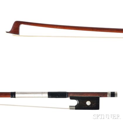 French Nickel-mounted Violin Bow