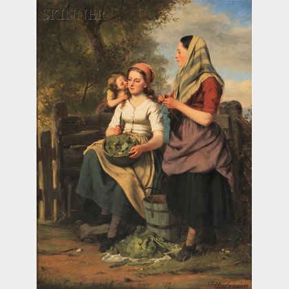Jan Walraven (Dutch, 1827-1863) From the Kitchen Garden