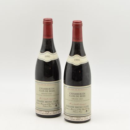 Bruno Clair Chambertin Clos de Beze 1995, 2 bottles 