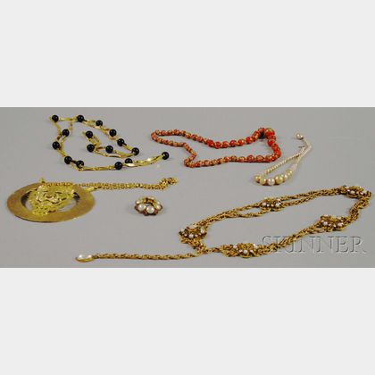 Six Costume Jewelry Items