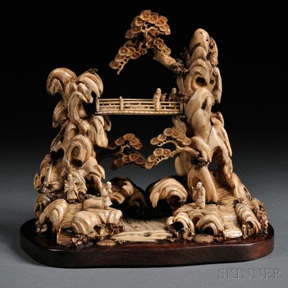 Ivory Carving of a Landscape