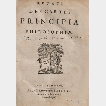 Descartes, Rene (1596-1650) Principia Philosophiae.