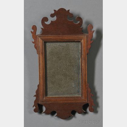 Miniature Chippendale-style Mahogany Mirror