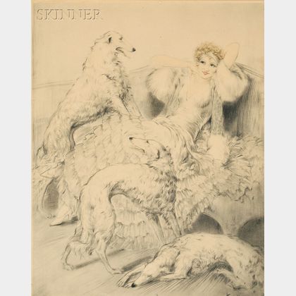 Louis Icart (French, 1888-1950) Blancheurs
