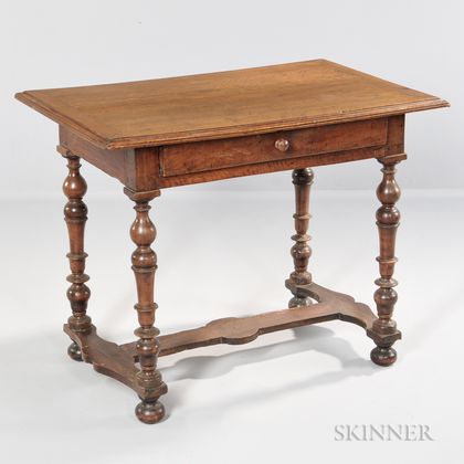 Baroque-style Fruitwood Worktable