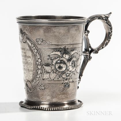 William C. Vanderslice Coin Silver Christening Cup