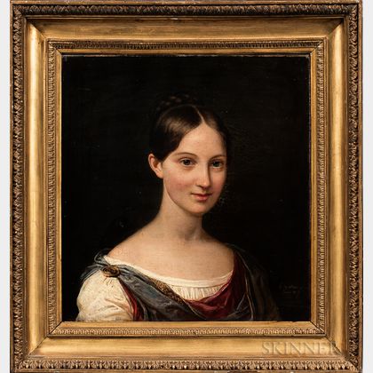 Ferdinando Cavalleri (Italian, 1794-1865) Portrait of a Young Woman